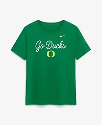 Nike Women's Green Oregon Ducks Script Mantra Logo T-Shirt