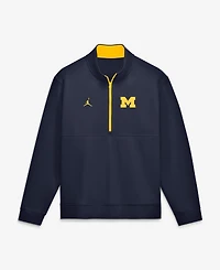 Jordan Men's Navy Michigan Wolverines Primetime Club Fleece Half-Zip Pullover Sweatshirt