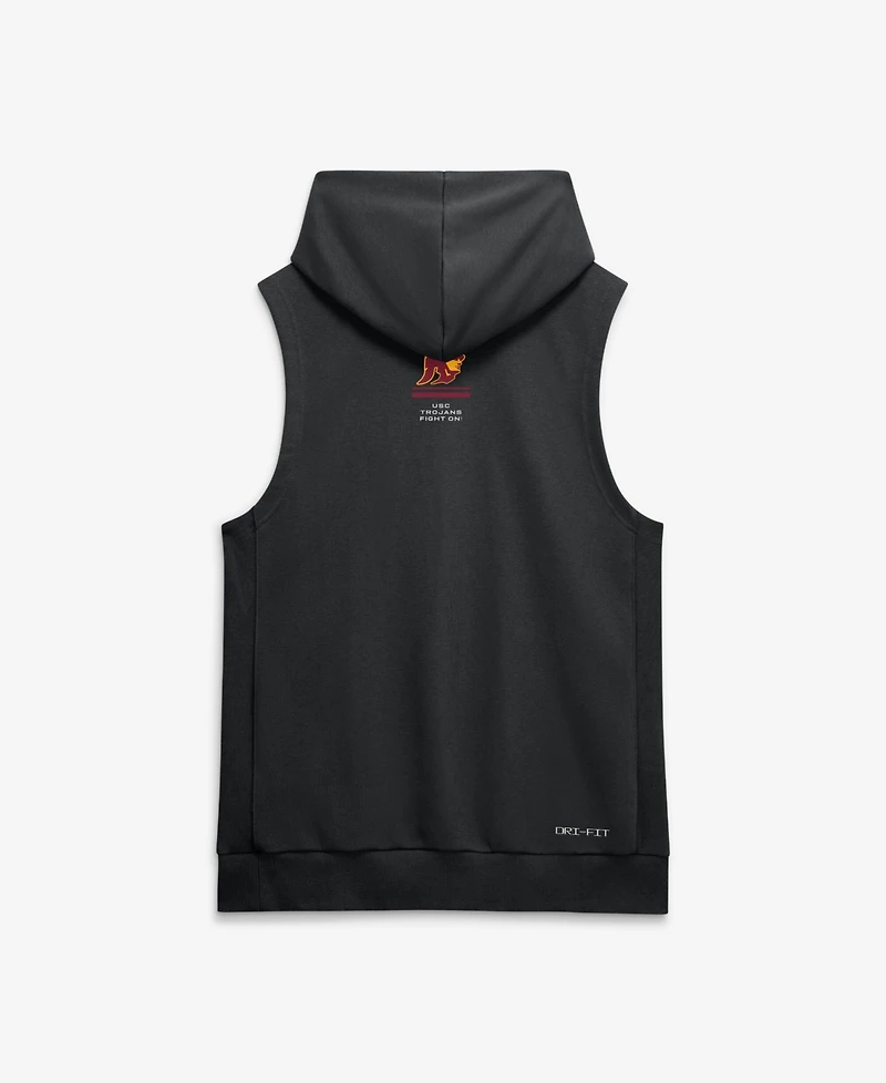 Nike Men's Black Usc Trojans 2026 Sideline Sleeveless Dri-fit Hoodie