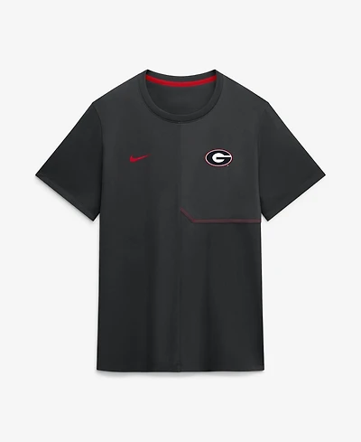 Nike Men's Black Georgia Bulldogs 2026 Sideline Uv Dri-fit Coaches T-Shirt
