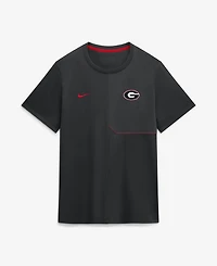 Nike Men's Black Georgia Bulldogs 2026 Sideline Uv Dri-fit Coaches T-Shirt