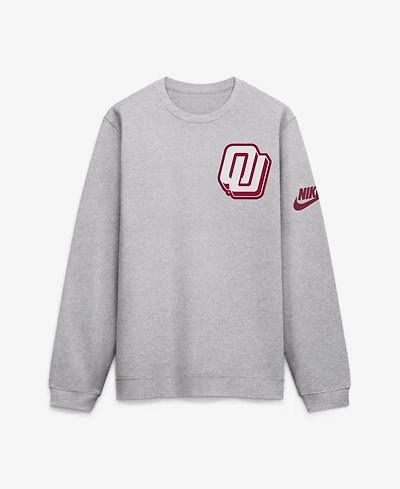 Nike Men's Heather Gray Oklahoma Sooners Legacy Sweatshirt