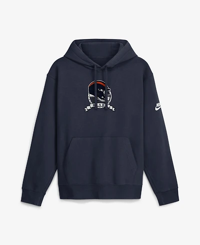Nike Men's Navy Chicago Bears Short Pass Rewind Club Fleece Hoodie