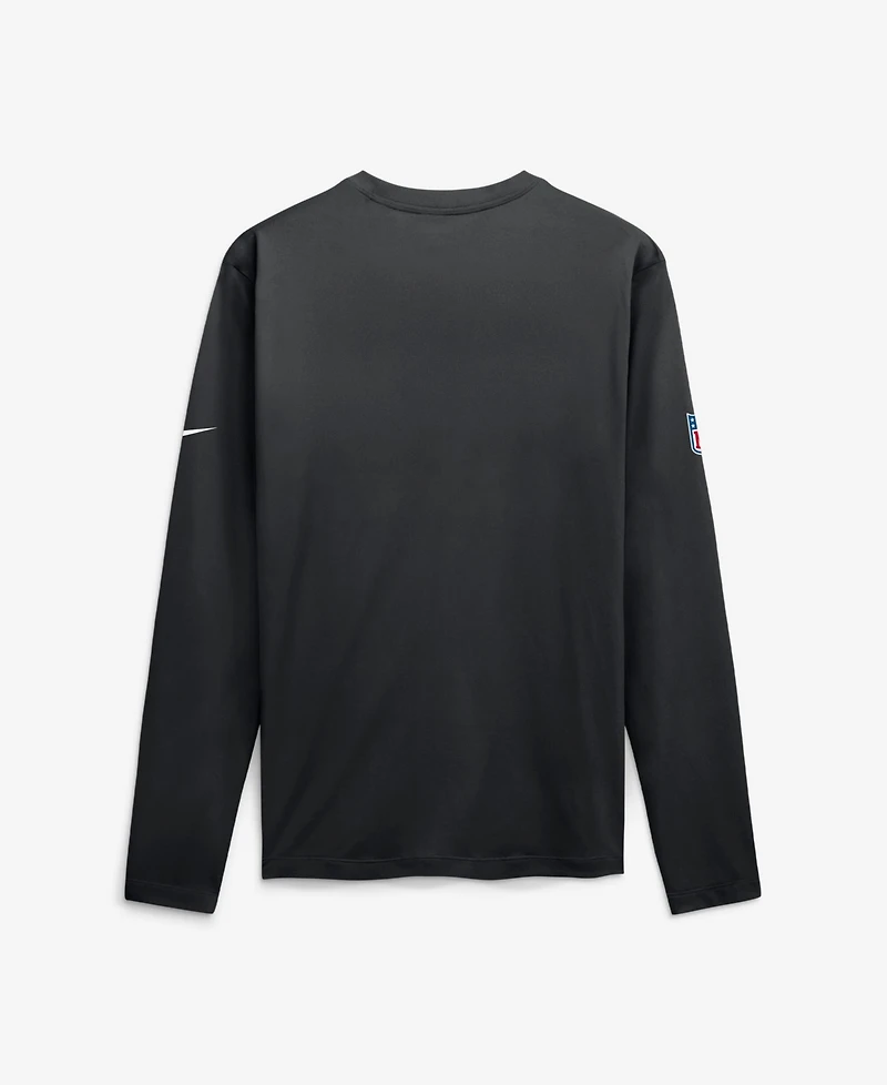 Nike Men's Black Baltimore Ravens Legend Small Logo Dri-fit Long Sleeve T-Shirt