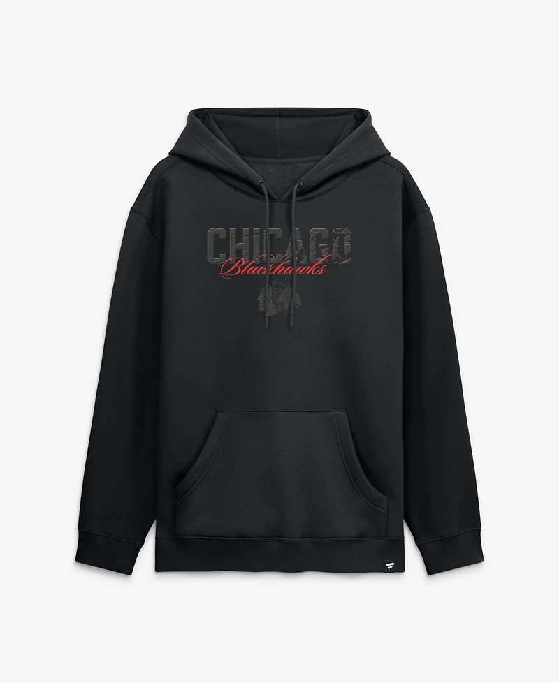 Fanatics Men's Chicago Blackhawks Black Out Hoodie