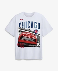 Nike Men's White Chicago Cubs Wrigley Field Local Max90 T-Shirt