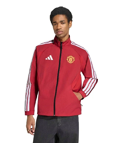 Adidas Men's Red Manchester United 2026 Full-Zip Anthem Jacket