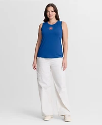 Fanatics Women's Royal Chicago Cubs Draped Mesh Back Performance Tank Top