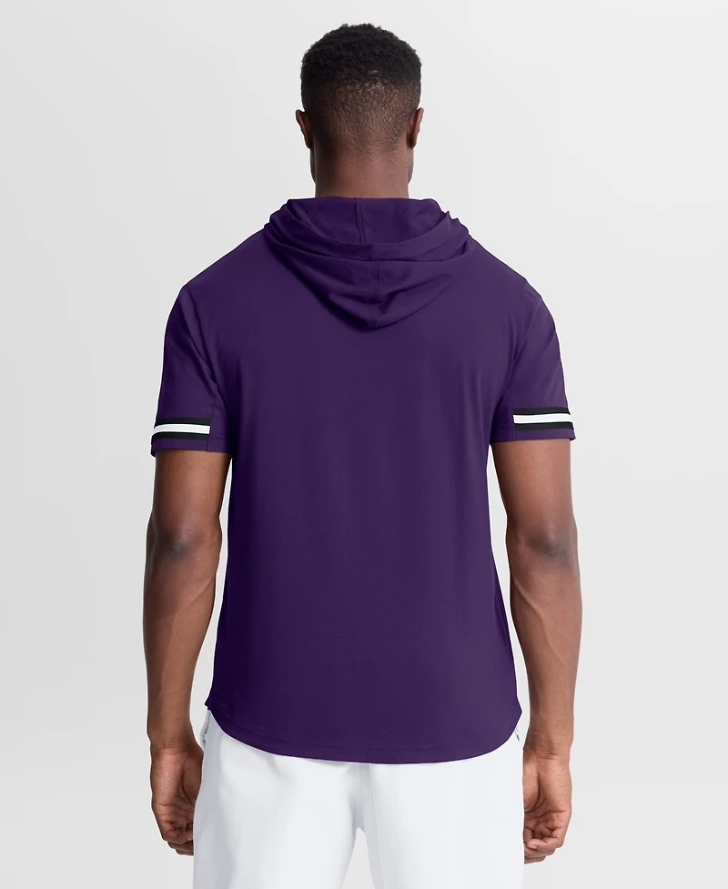 Fanatics Men's Purple Baltimore Ravens Optimal Play Short Sleeve Hooded T-Shirt