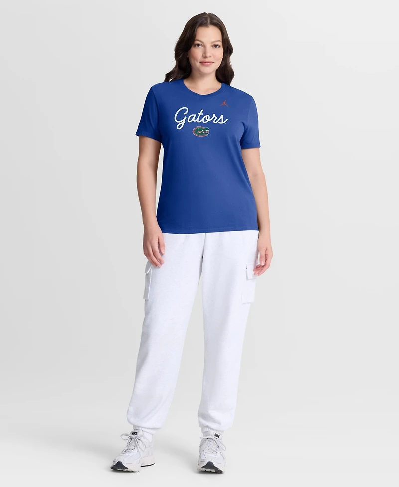 Jordan Women's Royal Florida Gators Script Mantra Logo T-Shirt