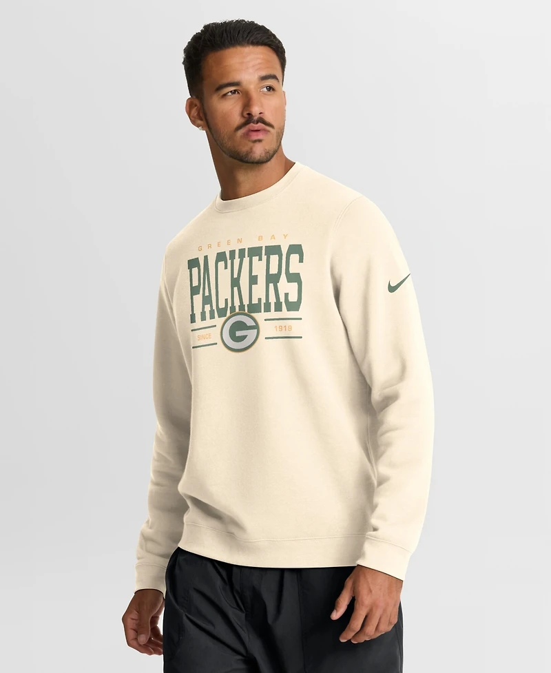 Nike Men's Natural Green Bay Packers Always Reppin' Club Sweatshirt