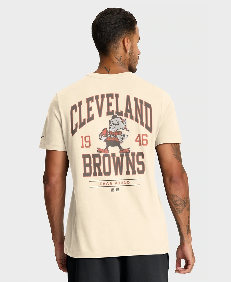 Nike Men's Natural Cleveland Browns Freestyle Essential T-Shirt