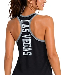 G-iii 4Her by Carl Banks Women's Black Las Vegas Raiders Tater Ii Racerback Tank Top