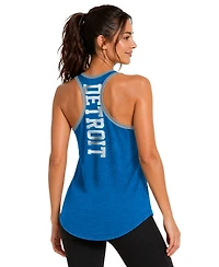 G-iii 4Her by Carl Banks Women's Blue Detroit Lions Tater Ii Racerback Tank Top