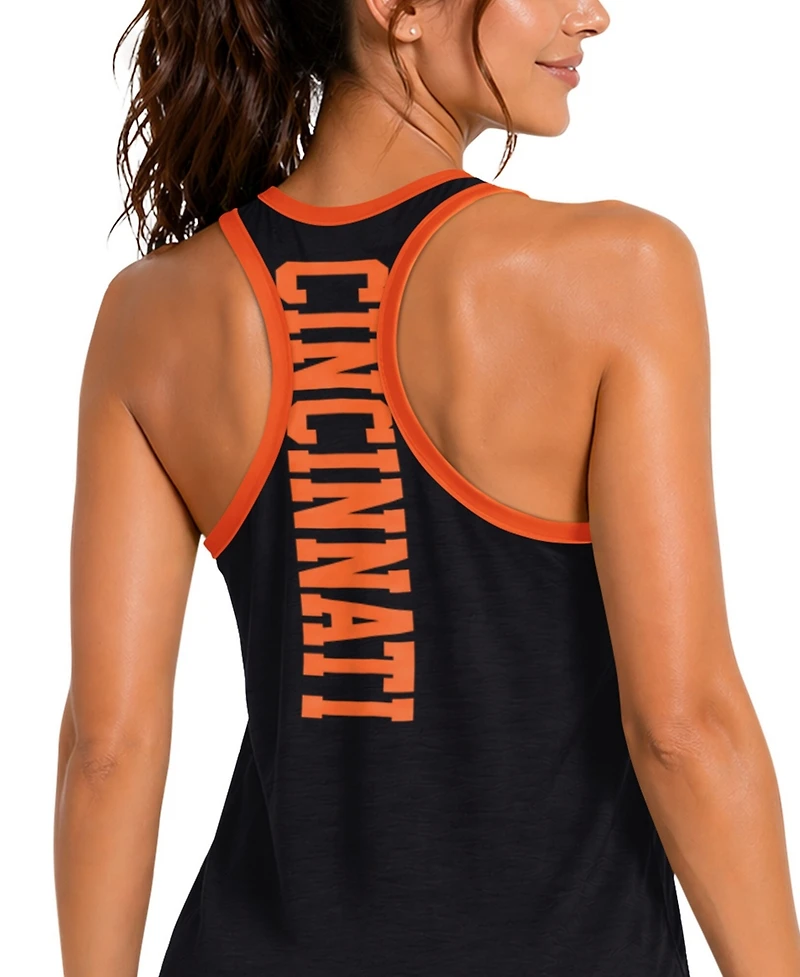 G-iii 4Her by Carl Banks Women's Black Cincinnati Bengals Tater Ii Racerback Tank Top