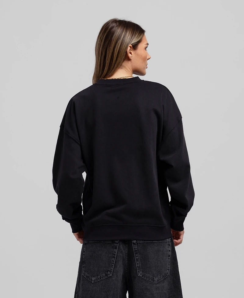 Mitchell & Ness Women's Black Pittsburgh Penguins Core Oversized Sweatshirt