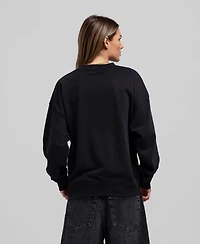 Mitchell & Ness Women's Black Pittsburgh Penguins Core Oversized Sweatshirt