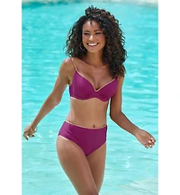 Lascana Women's Metallic Trim Underwire Bikini Swimsuit Top Bra Sizing