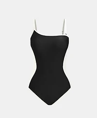Cupshe Women's One-Shoulder Colorblock One-Piece Swimsuit