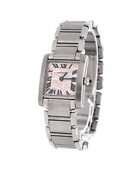 Pre-Owned Cartier Limited Edition Tank Francaise Quartz Watch in Stainless Steel 20mm