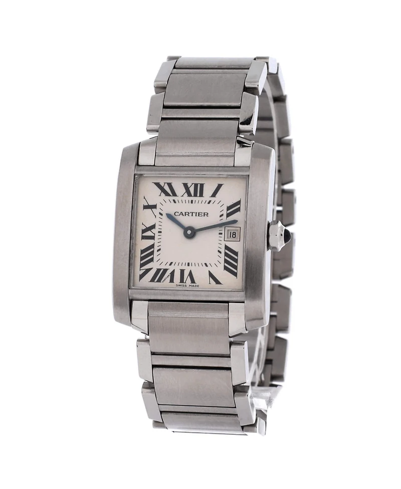 Pre-Owned Cartier Tank Francaise Quartz Watch in Stainless Steel 25mm