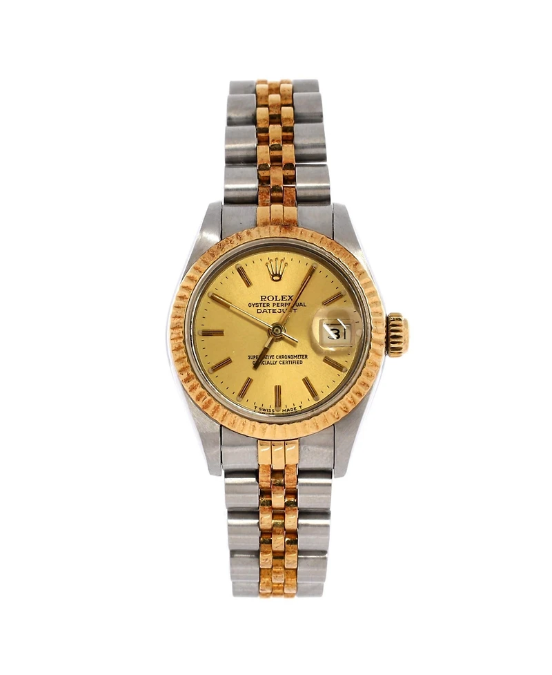 Pre-Owned Rolex Oyster Perpetual Datejust Automatic Watch in Stainless Steel and Gold 26mm