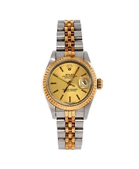 Pre-Owned Rolex Oyster Perpetual Datejust Automatic Watch in Stainless Steel and Gold 26mm