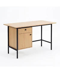 gaomon Compact Desk with Drawer and Cabinet, Study Table for Small Spaces