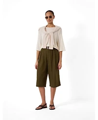Hush Women's Relaxed Knitted T-shirt