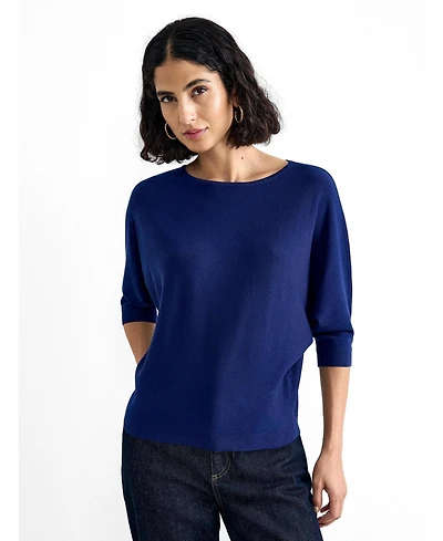 Phase Eight Women's Cristine 3/4-Sleeve Viscose-Blend Boat Neck Pullover Sweater