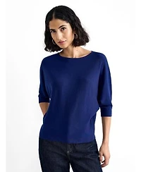 Phase Eight Womens Cristine 3 4 Sleeve Viscose Blend Boat Neck Pullover Sweater