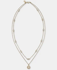 Lauren Ralph Lauren Cubic Zirconia 17" Layered Pendant Necklace
