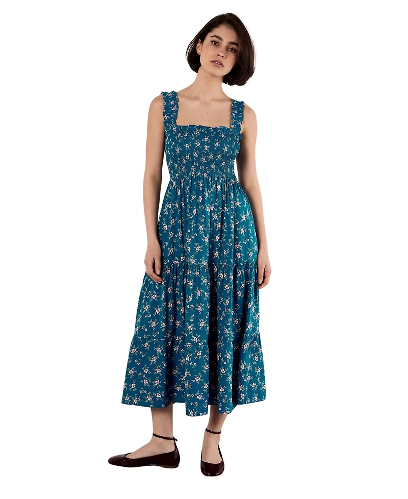Apricot Women's Orchid Smock Tiered Midi Dress