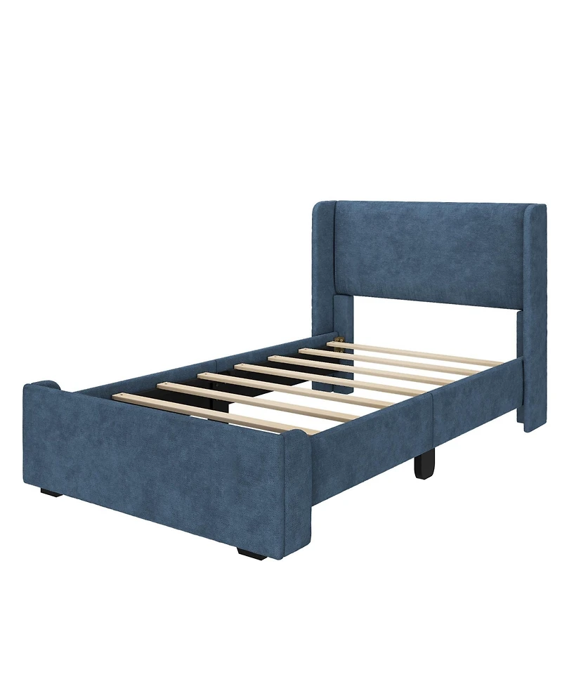 Plank+Beam Modern Upholstered Bed - Twin