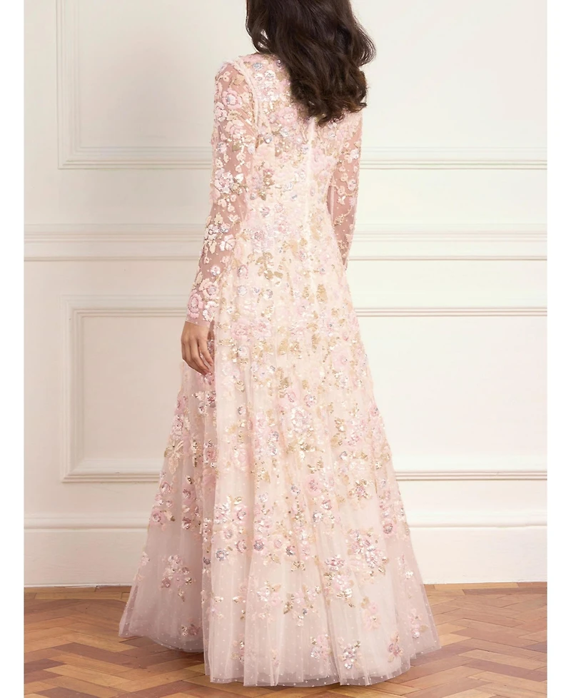Needle & Thread Women's Sequin Paradise V-Neck Gown