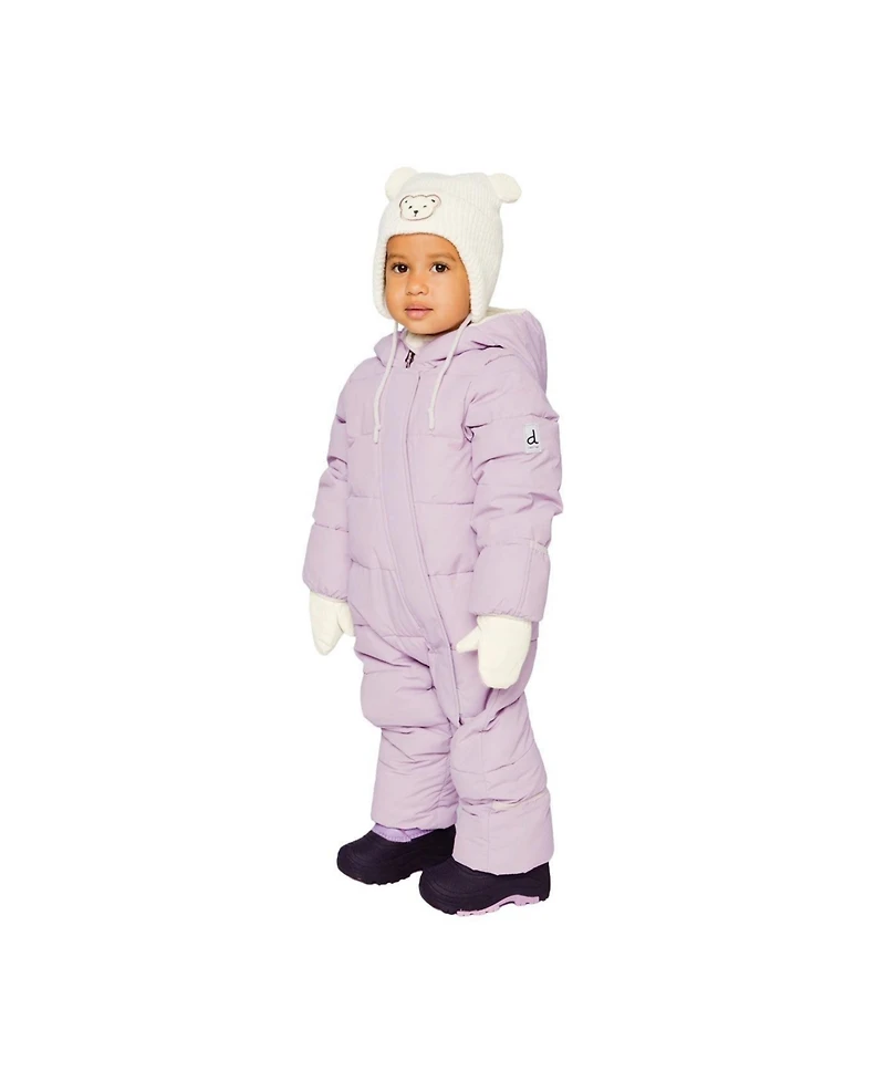 Deux par Baby Girl (3M-24M) Cloud One Piece Snowsuit Adapted for Car Seats