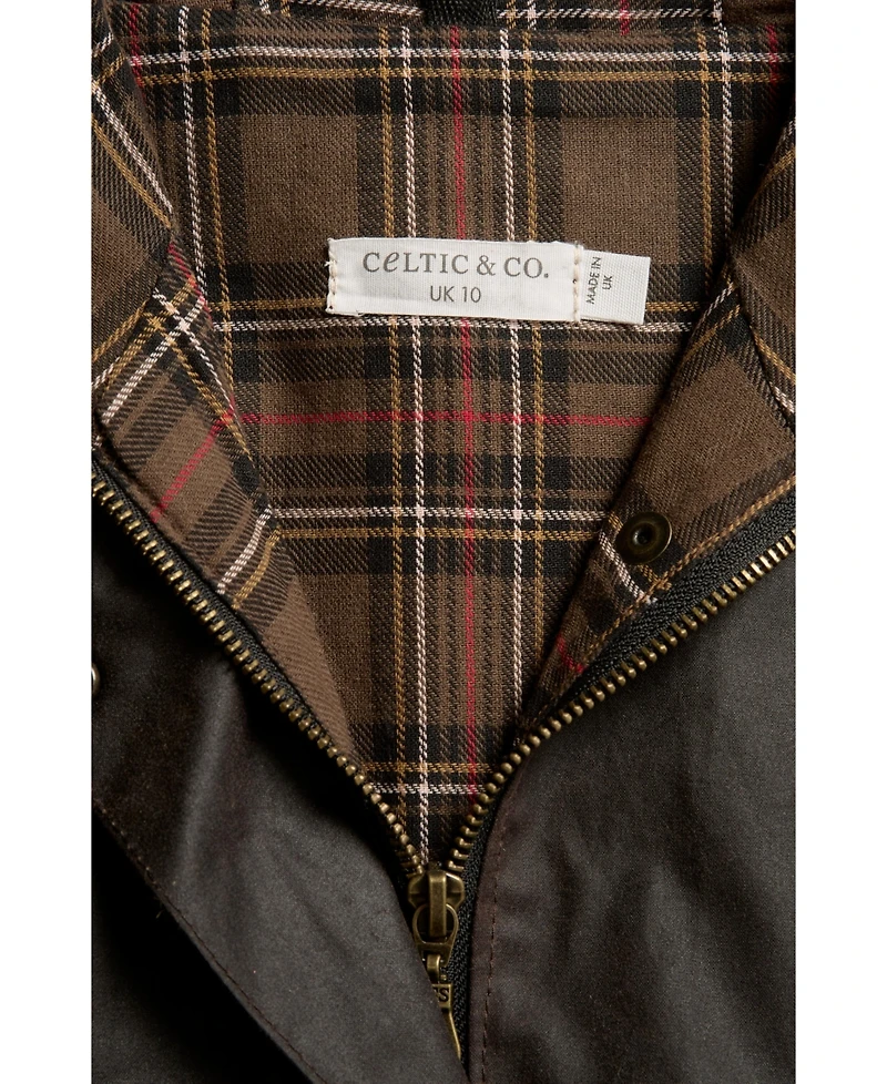 Celtic & Co. Women's Raglan Sleeve Waxed Jacket