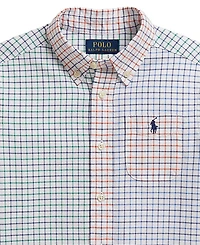 Polo Ralph Lauren Boys' 2T-7 Tattersall Cotton Oxford Shirt