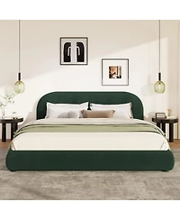 Streamdale Furniture Velvet King Bed Light Luxury Texture