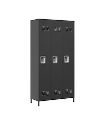 Streamdale Furniture 3-Door 72"H Metal Storage Locker for Office, Gym, and Home