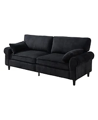 Streamdale Furniture 80.7" Corduroy 2-Seater Loveseat with Rolled Armrests