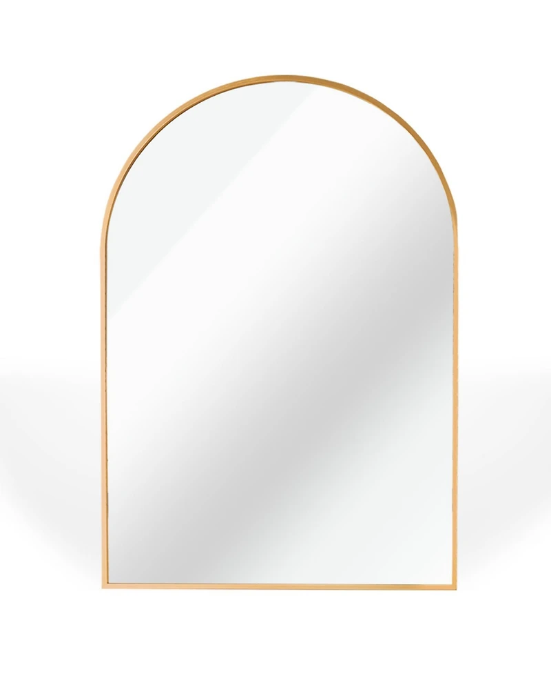 Busdays Metal Frame Arched Bathroom Mirror 24x36 Inch Wall Mount Mirror