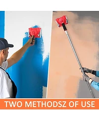 Xdovet Paint Edge Trimmer Extension Pole Adjustable Handle Replaceable Pads