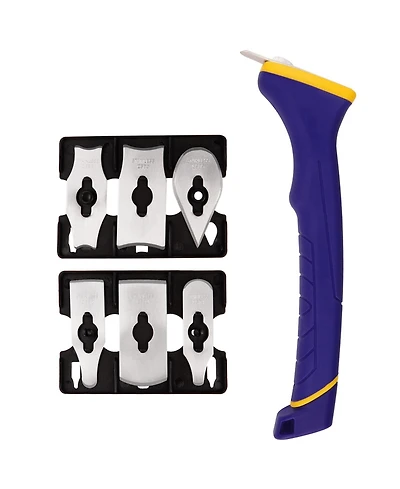 Xdovet Soft Grip Contour Scraper 6 Shapes Stainless Steel Putty Caulk Wood