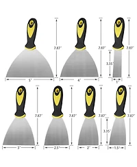 Xdovet Stainless Steel Putty Scraper Set Drywall Repair Wallpaper Removal