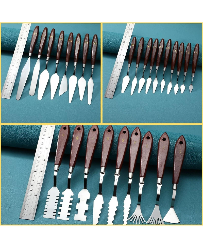 Xdovet Stainless Steel Spatula Tools For Oil Paint Mixing Texturing