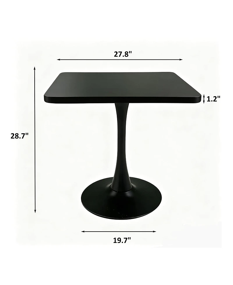 Streamdale Furniture 27.6" Mid-Century Modern Tulip Dining Table