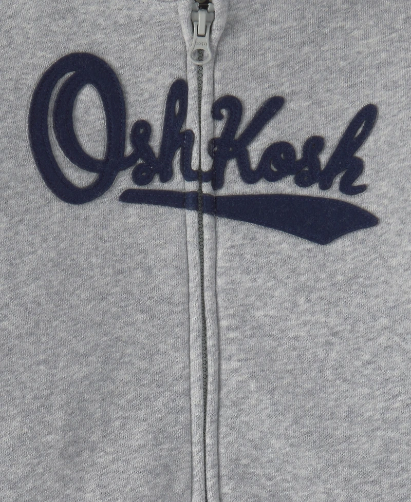 Osh Kosh Baby Boys' Long-Sleeve Oshkosh Logo Fleece Hoodie and Pants, 2-Piece Set