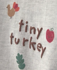Carter's Baby Boys' and Girls' Tiny Turkey French Terry Top Pants, 2-Piece Set