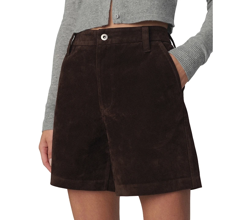 Joe's Jeans Women's High-Waisted Suede Harlowe Shorts, 6" Inseam